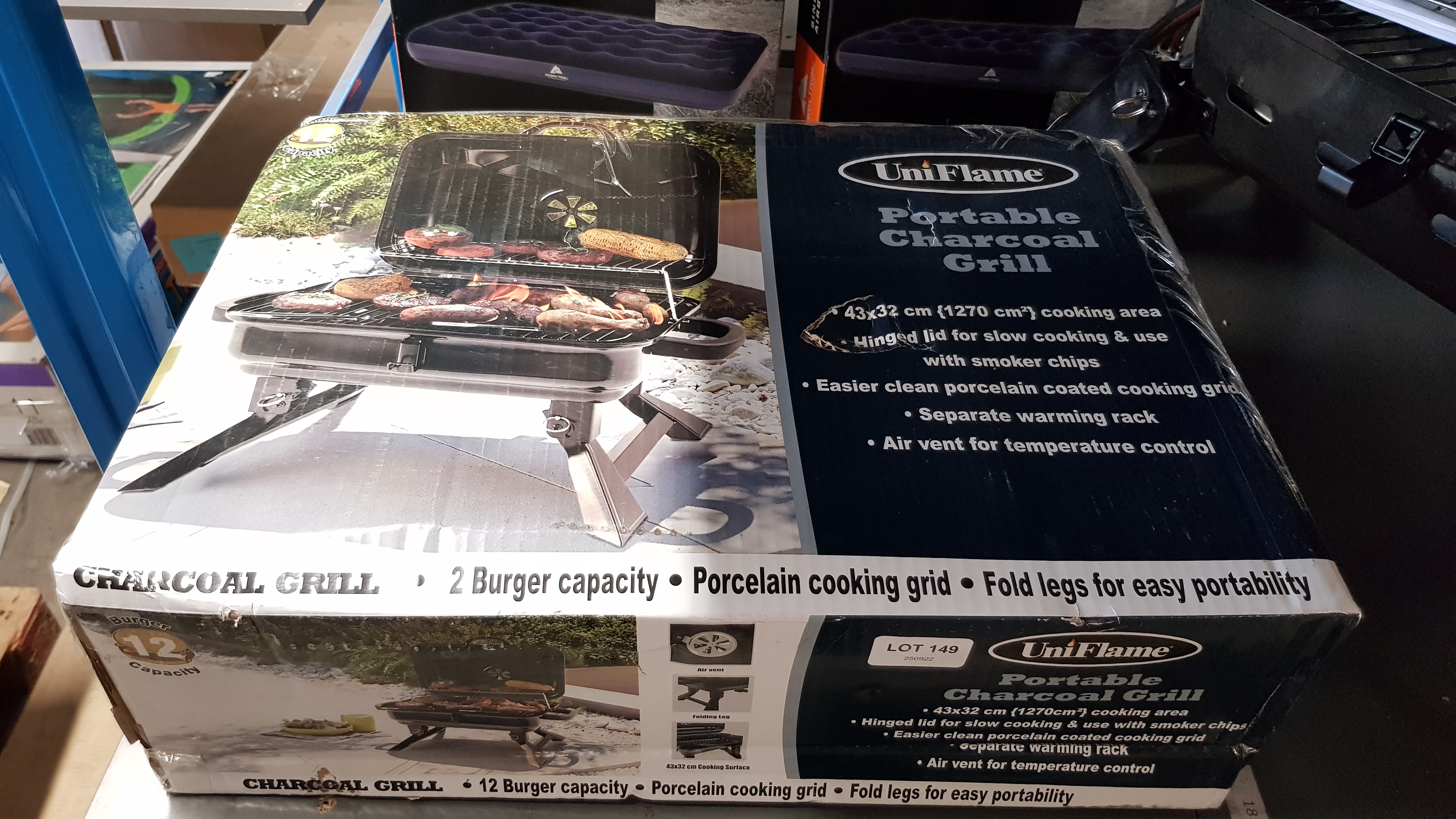 Title: (149/7F) Lot RRP £200. Camping Lot _ 8x Items. 1x Uniflame Portable Charcoal Grill RRP £45. - Image 10 of 20