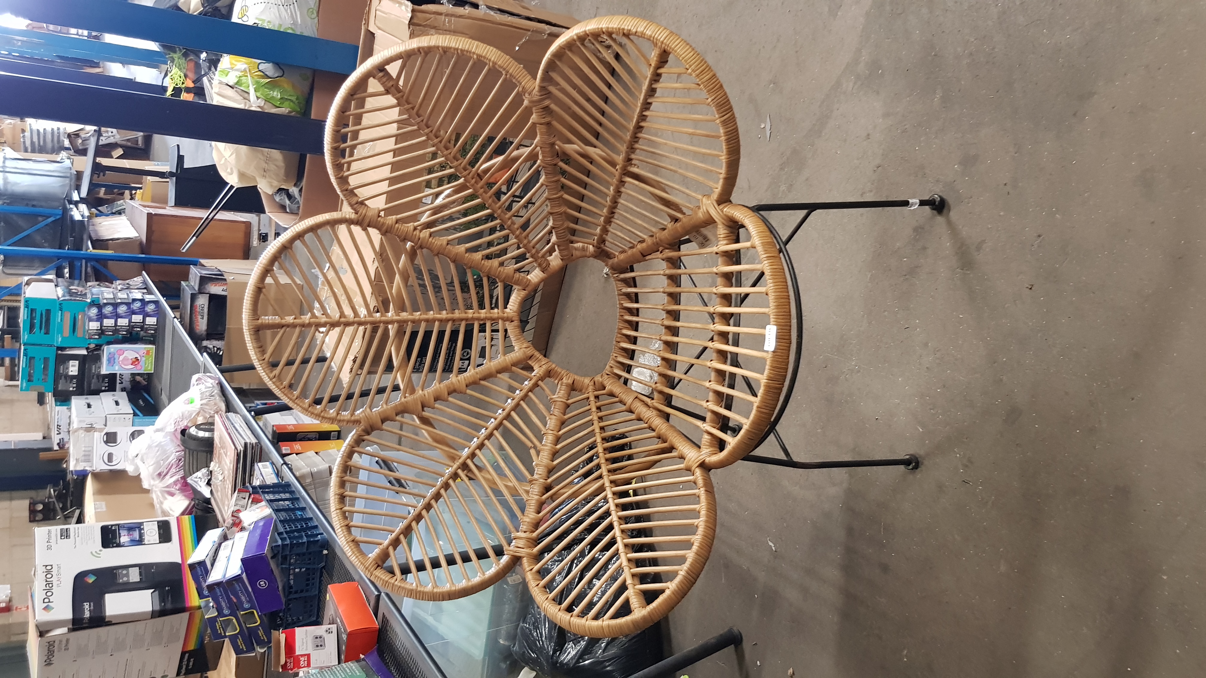 Title: (135/7E) RRP £249. Flores Rattan Chair Natural. Dimensions: (H118x W97x D72cm). (No Fixings - Image 2 of 6