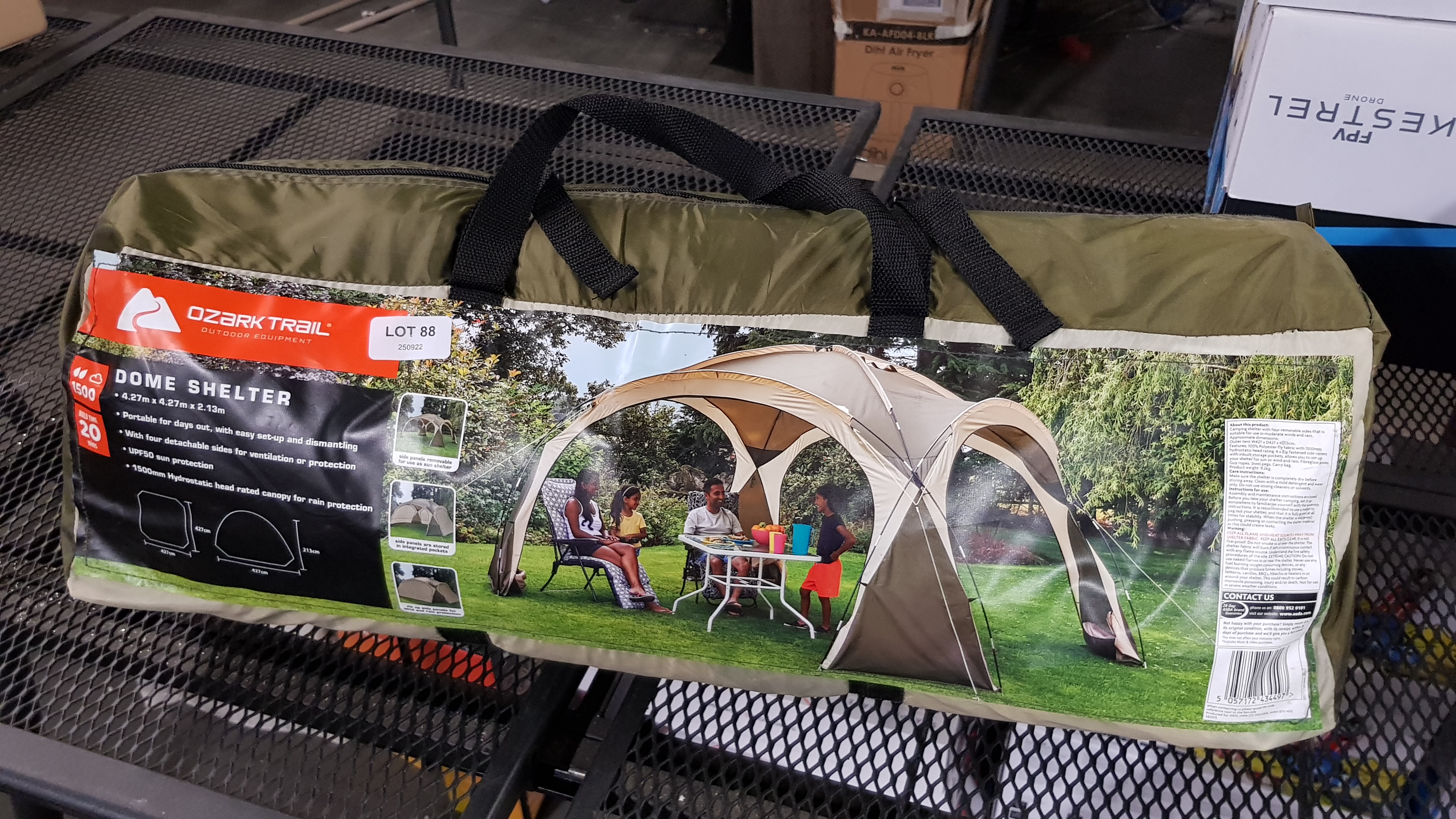 Title: (88/7B) RRP £89. Ozark Trail Dome Shelter Grey. Designed With A Clear 360-Degree View So - Image 5 of 5