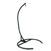 Title: (105/7J) RRP £99. Black Hanging Chair Stand (120x 118x 184cm). Contents In Original