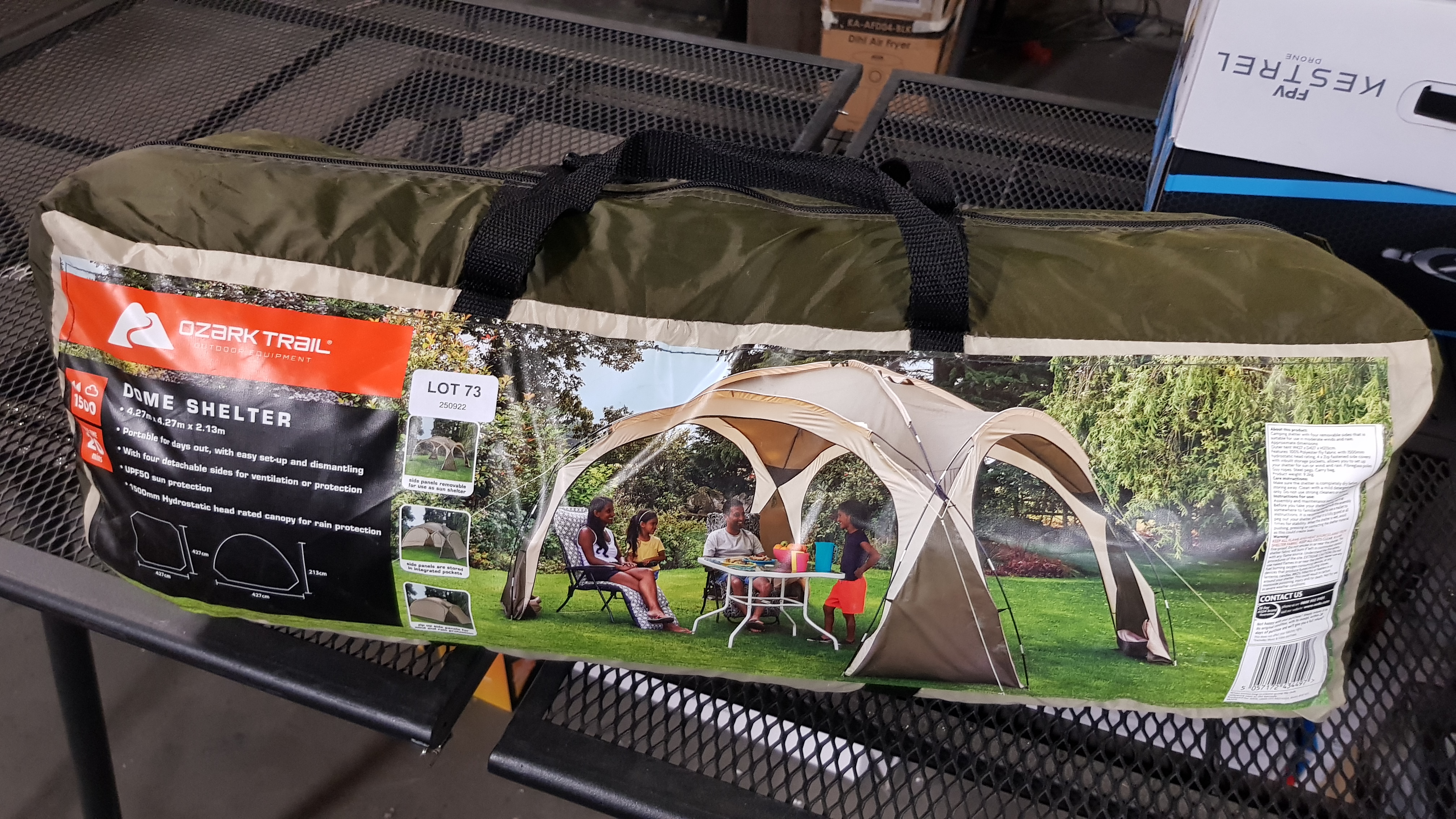 Title: (73/7C) RRP £89. Ozark Trail Dome Shelter Grey. Designed With A Clear 360-Degree View So - Image 5 of 5