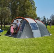 Title: (22/7B) RRP £99. Ozark Trail 6 Person Tunnel Tent Orange And Grey. Hydrostatic head rating of
