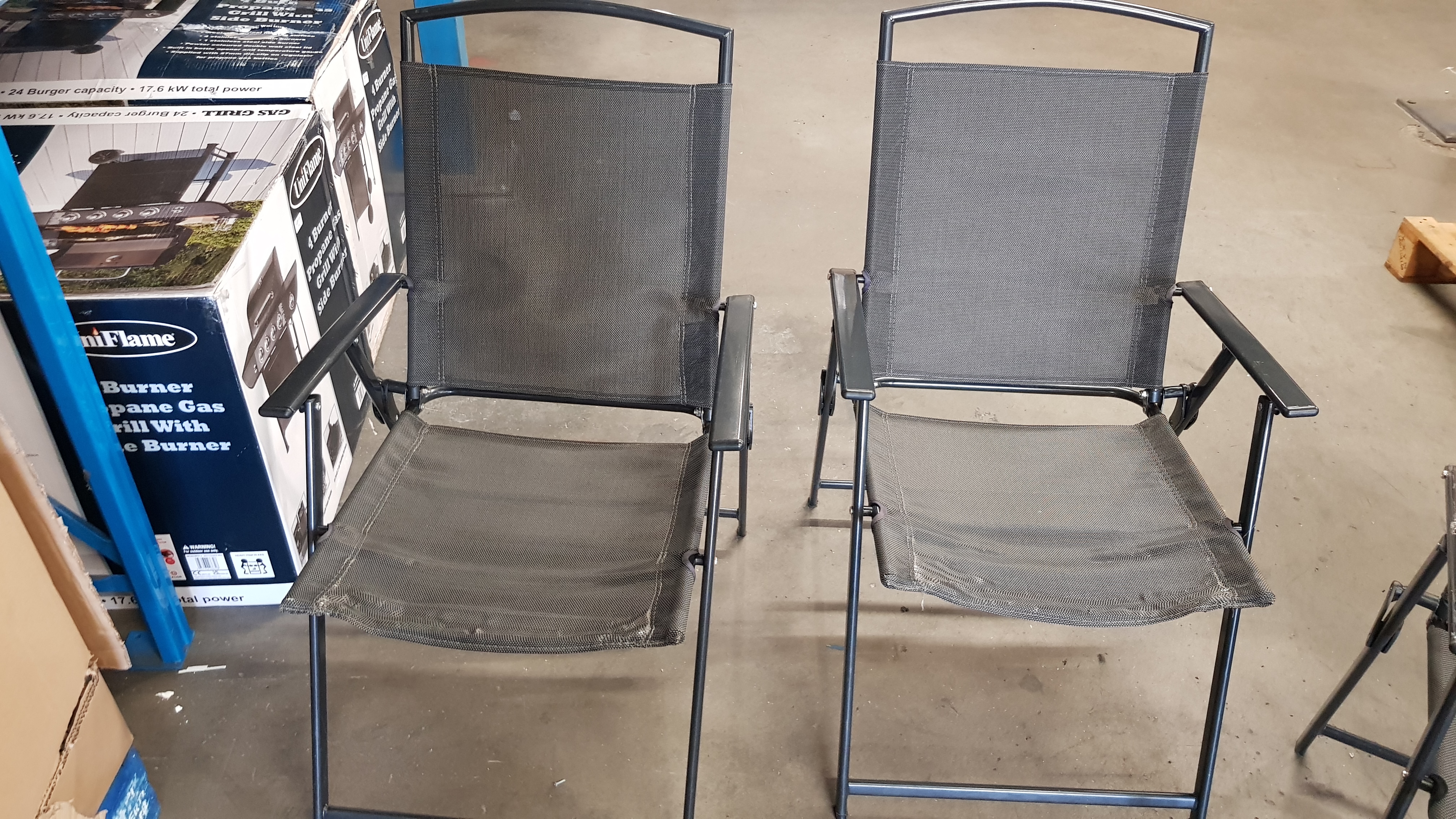 Title: (141/6B) Lot RRP £150. 6x Miami Black Folding Chair Charcoal RRP £25 Each. Dimensions: (71 - Image 6 of 6