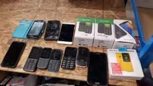 Title: (81/10I) Mixed Phone Lot. 4x Boxed - Nokia 110 4G Yellow, Alcatel 1 Black, 2x Doro 1360