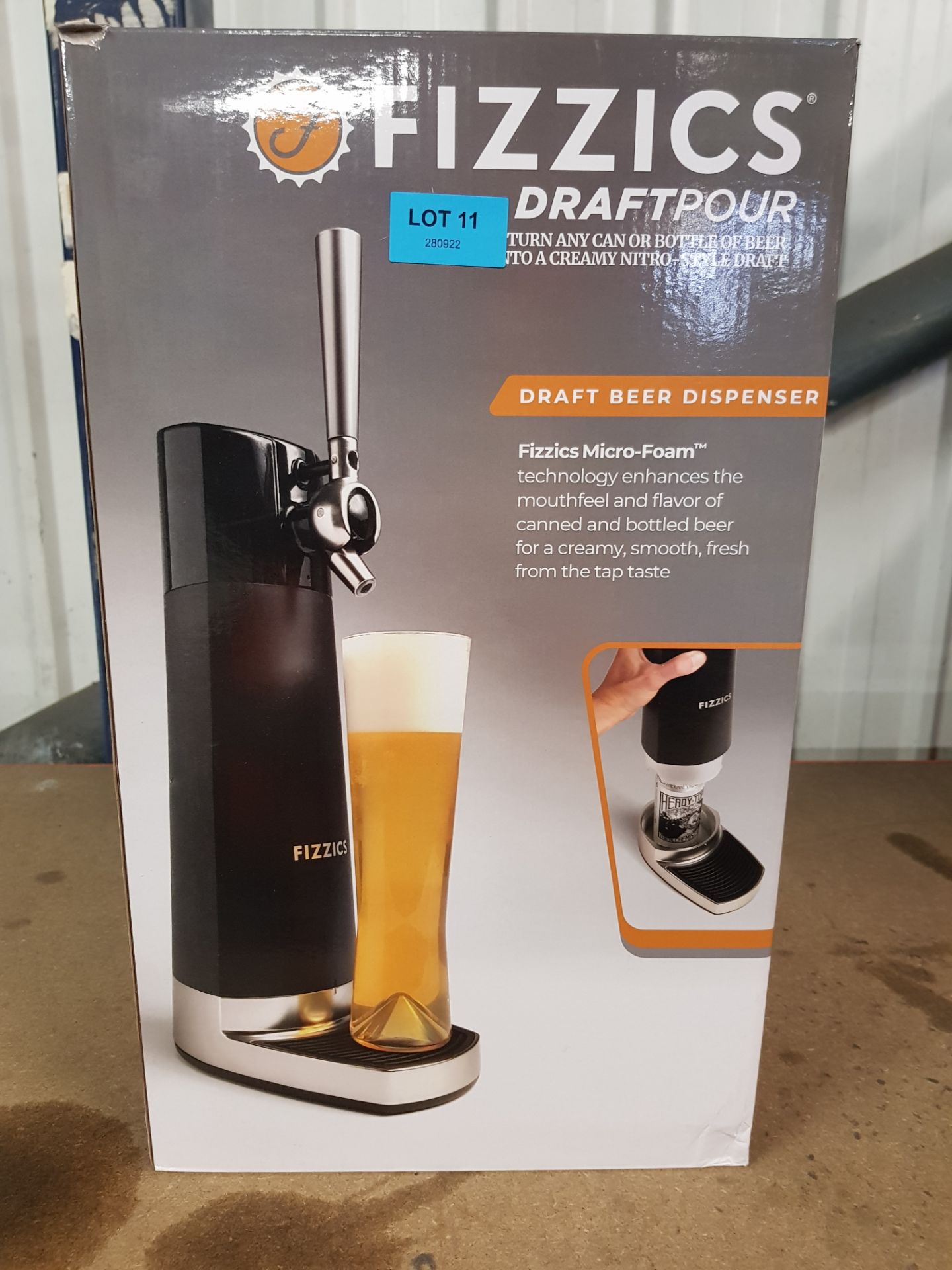 Title: (11/10H) RRP £129. Fizzics Draft Pour Home Beer Tap. Get Draft Beer From A Can Or A Bottle. - Image 6 of 7