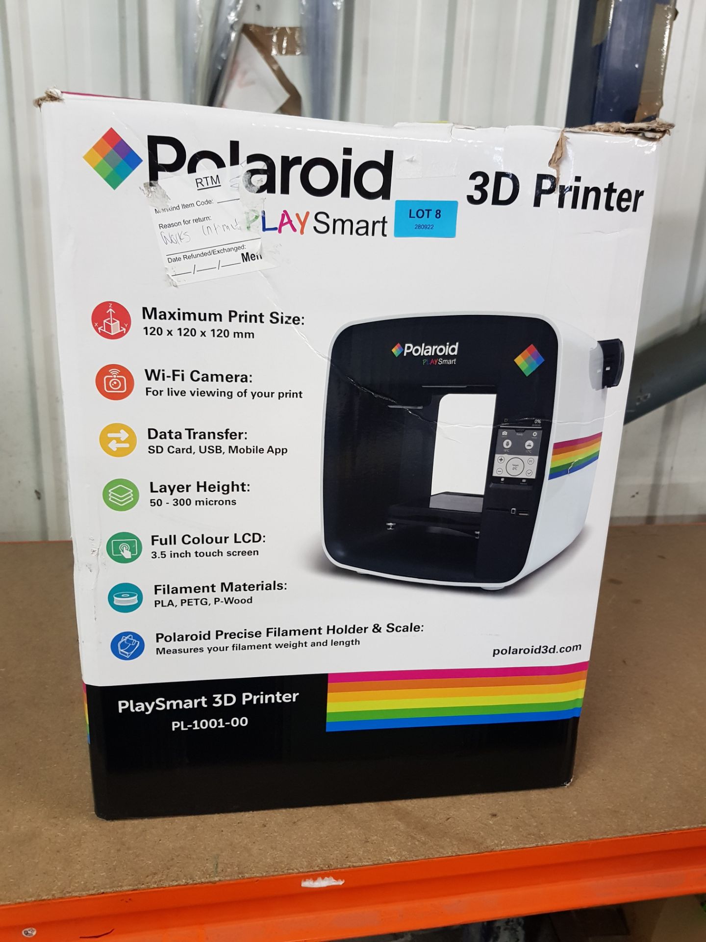 Title: (8/10G) RRP £399. Polaroid Play Smart 3D Printer PL-1001-00. WIFI Camera For A Live View Of - Image 6 of 7