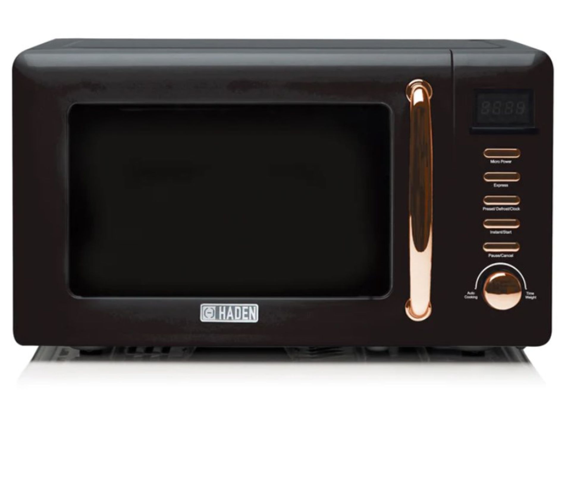 Title: (60/10A) RRP £110. Hayden Black & Copper Microwave 800W. (Unit Appears Clean, Unused). - Image 2 of 9