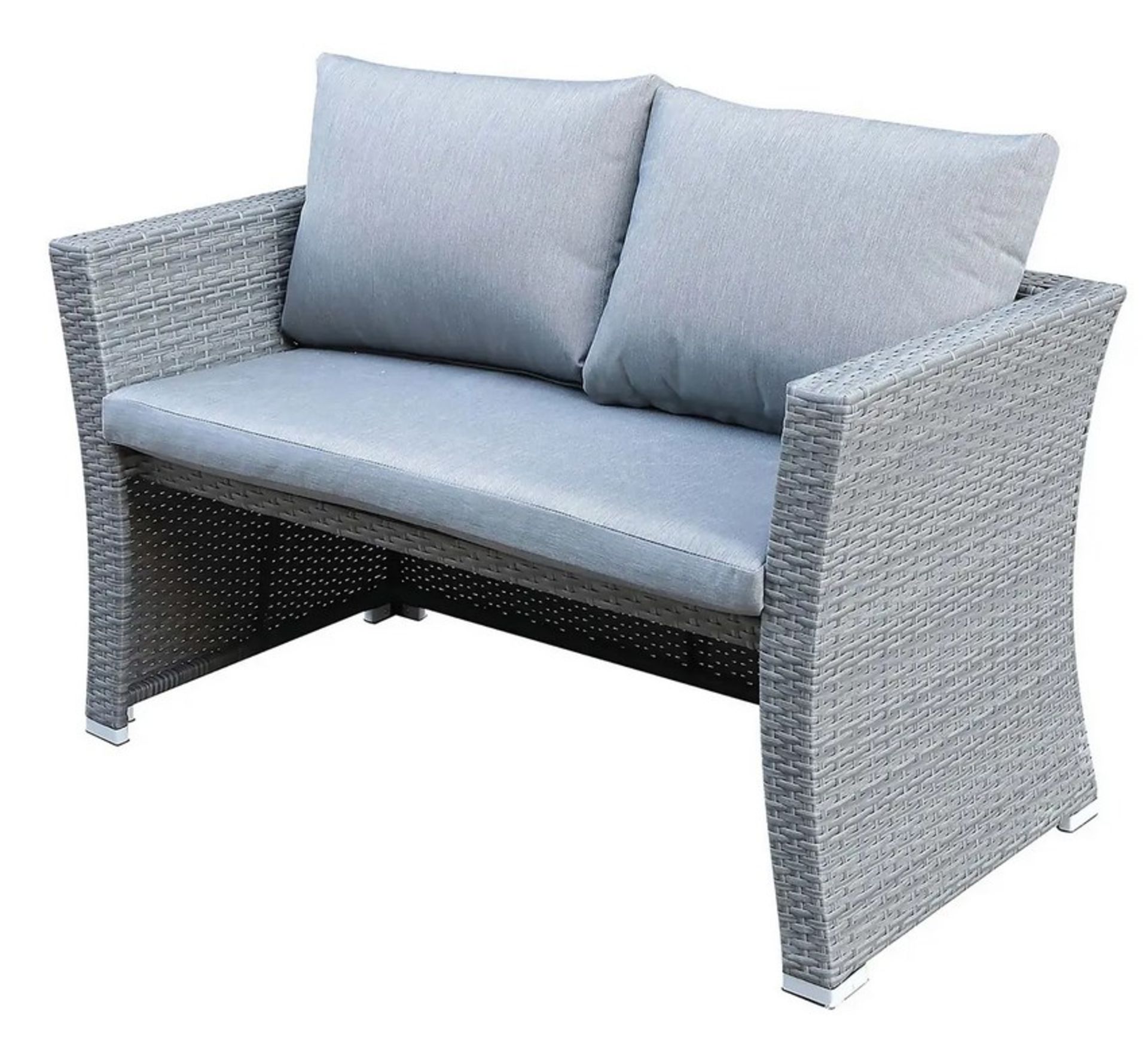 (26/Mez/P) RRP £800 When Complete. Bambrick 8 Seater Grey Rattan Cube Garden Sofa Set. Hand Woven... - Image 5 of 7