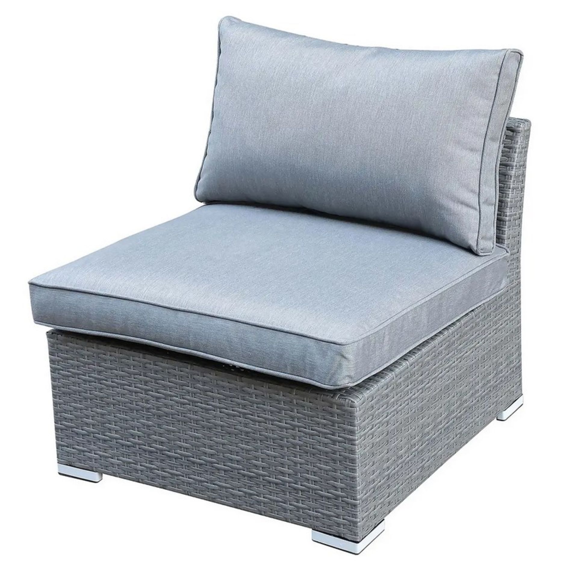 (8/Mez/P) RRP £800. Bambrick 6 Seater Grey Rattan Garden Sofa Set. Space Saving Function. Hand Wo... - Image 6 of 23