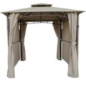 (73/Mez/P12) RRP £160. Gazebo With Extending Panels. Dimensions: (H265 x W250 x D250cm extend to...