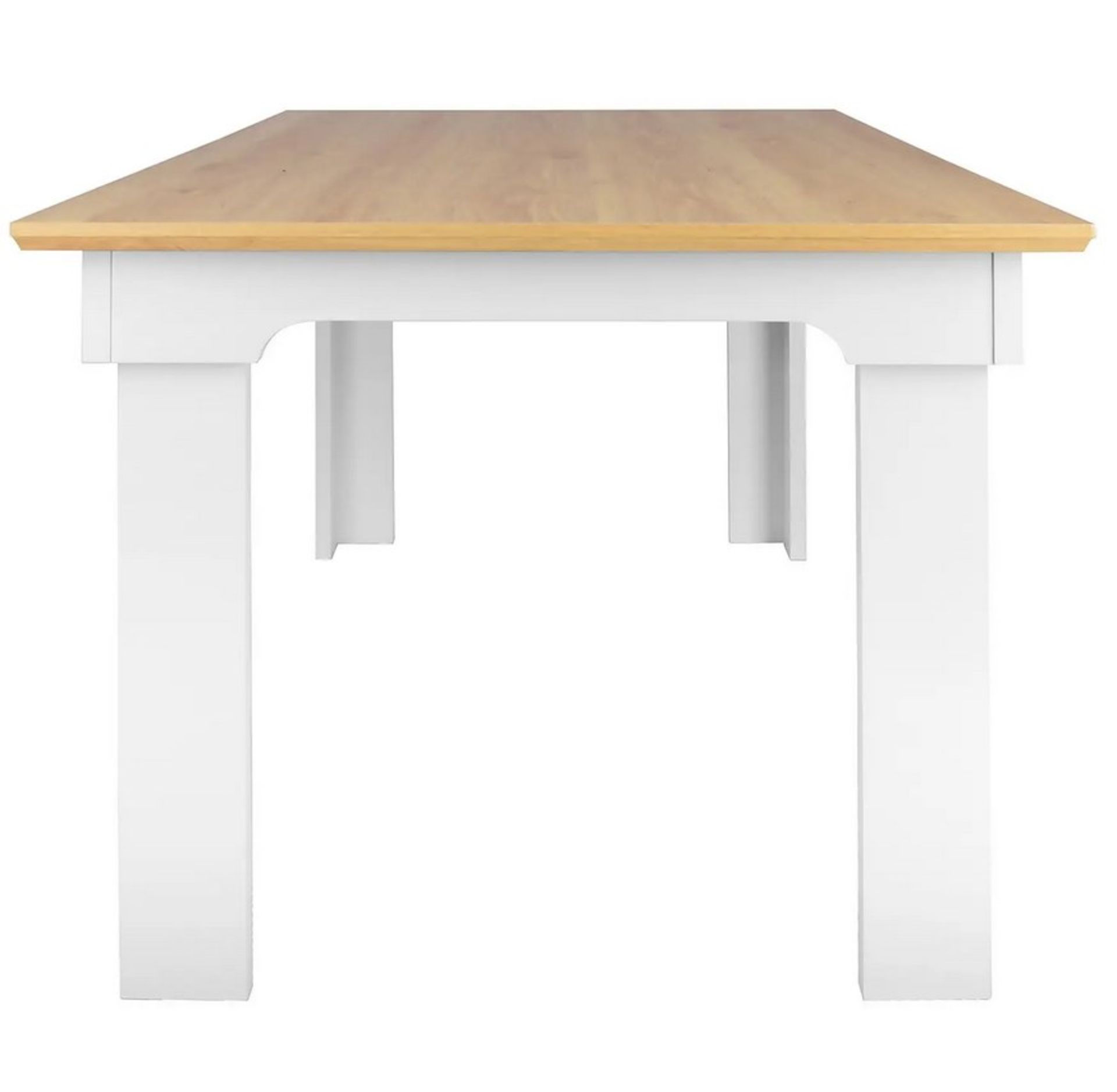 (115/P1) RRP £190. Diva Dining Table Ivory. Detailed Frame And Strong Lines. Seats 6 People. Styl... - Image 3 of 5