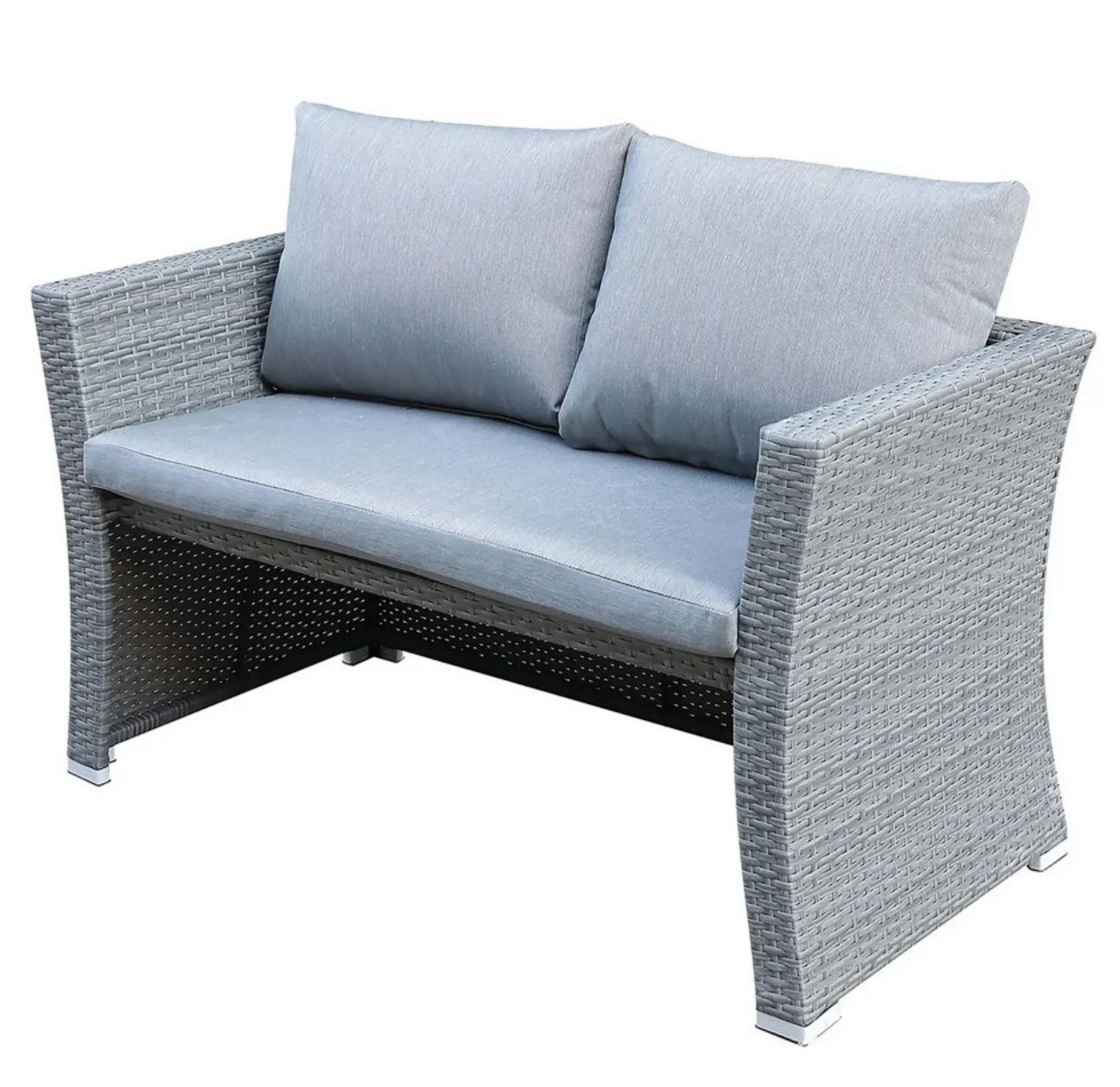 (24/Mez/P) RRP £800 When Complete. Bambrick 8 Seater Grey Rattan Cube Garden Sofa Set. Hand Woven... - Image 5 of 7