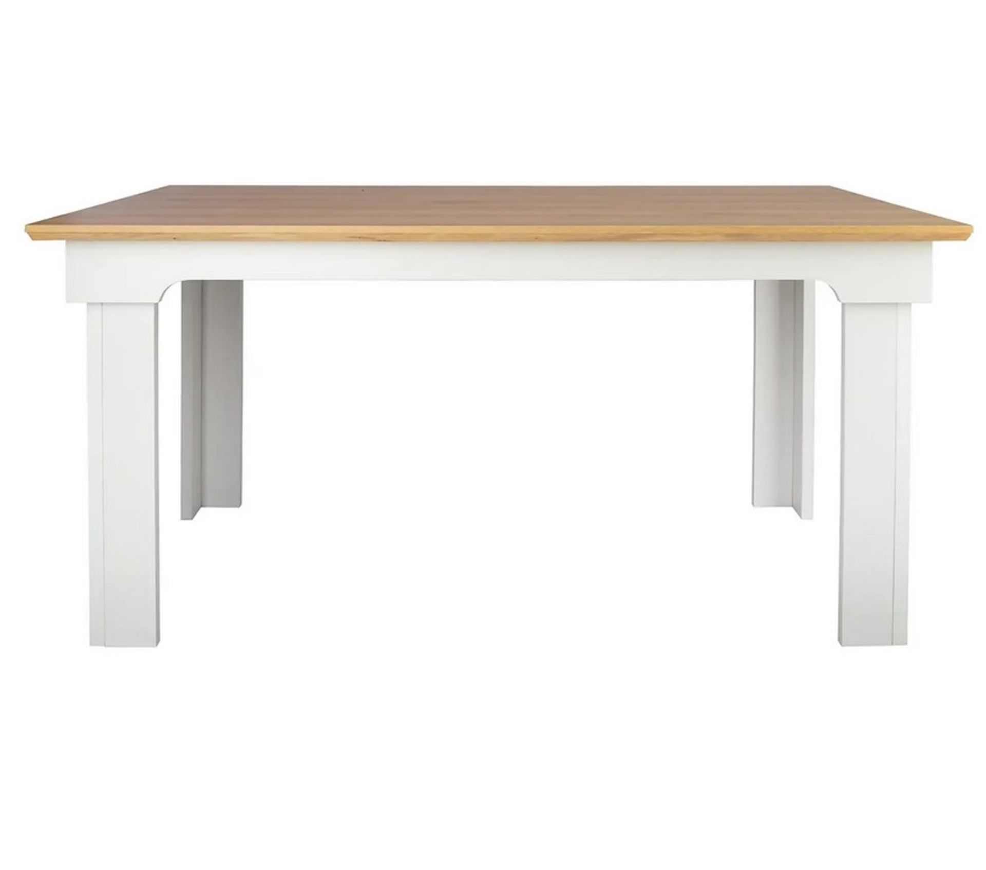 (117/P1) RRP £190. Diva Dining Table Ivory. Detailed Frame And Strong Lines. Seats 6 People. Styl... - Image 2 of 5