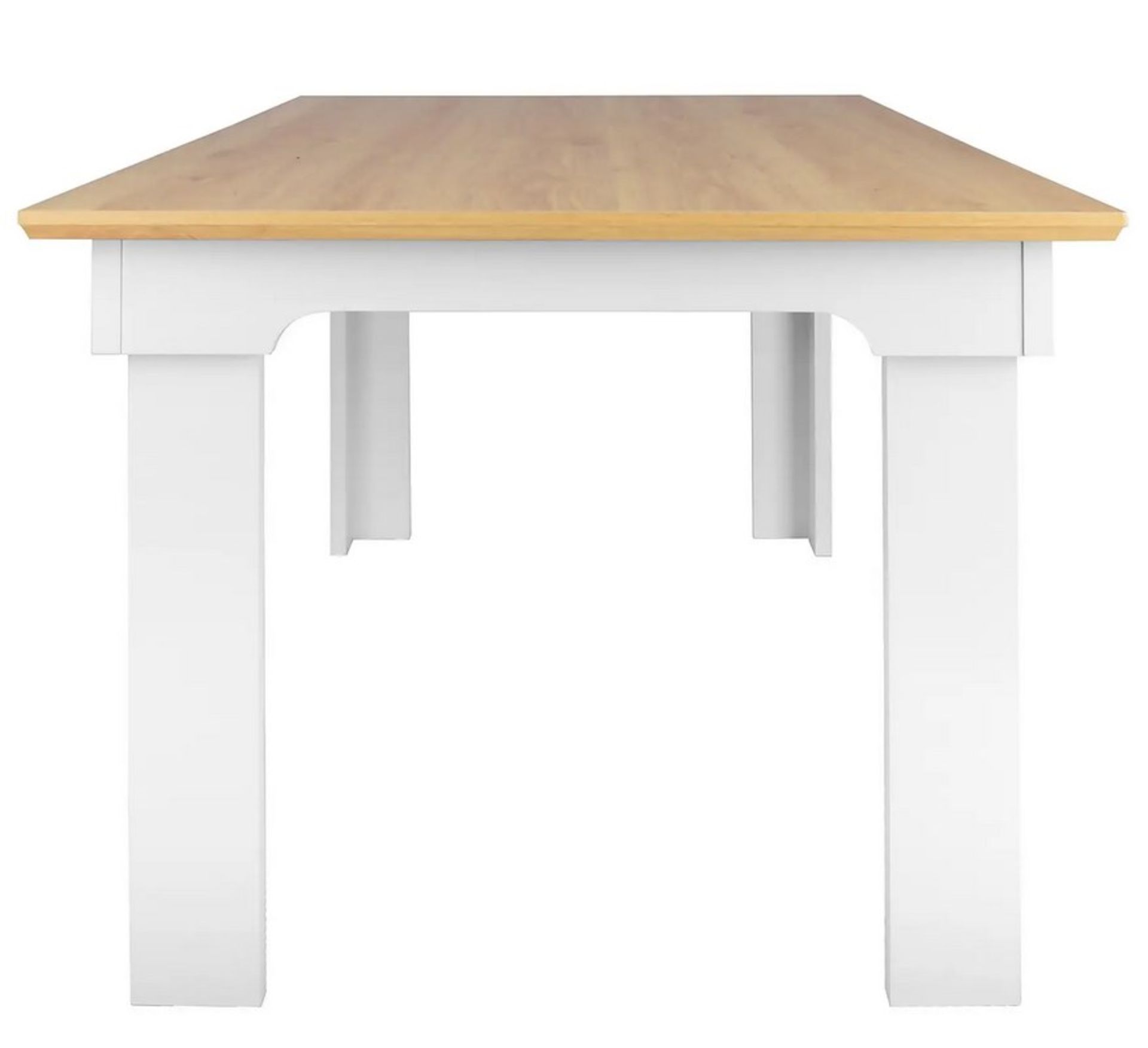 (117/P1) RRP £190. Diva Dining Table Ivory. Detailed Frame And Strong Lines. Seats 6 People. Styl... - Image 3 of 5