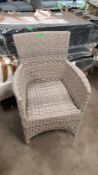 (149/R5) Hartington Florence Collection Rattan Dining Chair. (H89x W62x D64cm). Please Note Main...