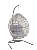 (173/5L) RRP £360 (When Complete). Florence Hanging Pod Chair. Lot Includes Pod Chair & Frame Onl...