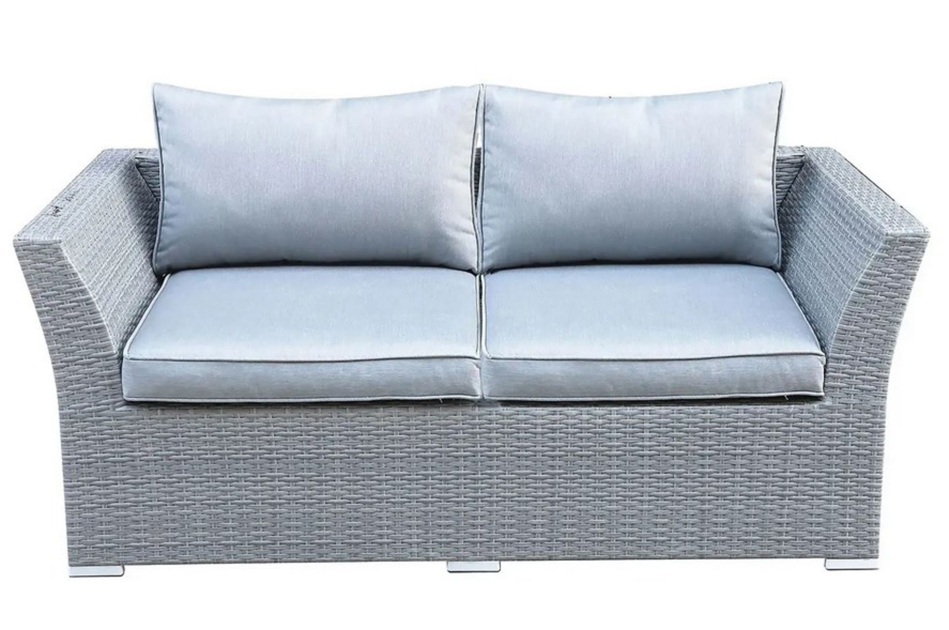 (36/Mez/P) RRP £800. Bambrick 6 Seater Grey Rattan Garden Sofa Set. Hand Woven Rattan Effect. Qua... - Image 5 of 9