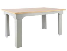 (120/P1) RRP £190. Divine Dining Table Grey. Detailed Frame And Strong Lines. Seats 6 People. Sty...