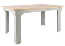 (164/Mez/P2) RRP £190. Divine Dining Table Grey. Detailed Frame And Strong Lines. Seats 6 People....