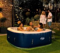 (160/R3) RRP £414. CleverSpa Belize 6 Person Portable Spa. Space Saving Integrated Pump & Heating...