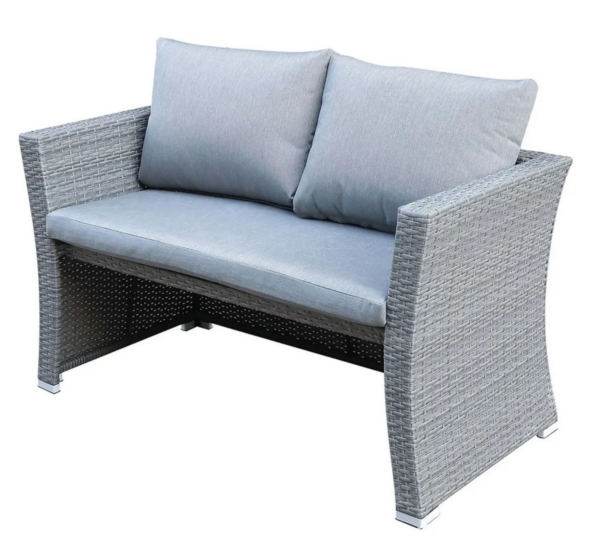 (23/Mez/P) RRP £800 When Complete. Bambrick 8 Seater Grey Rattan Cube Garden Sofa Set. Hand Woven... - Image 5 of 7