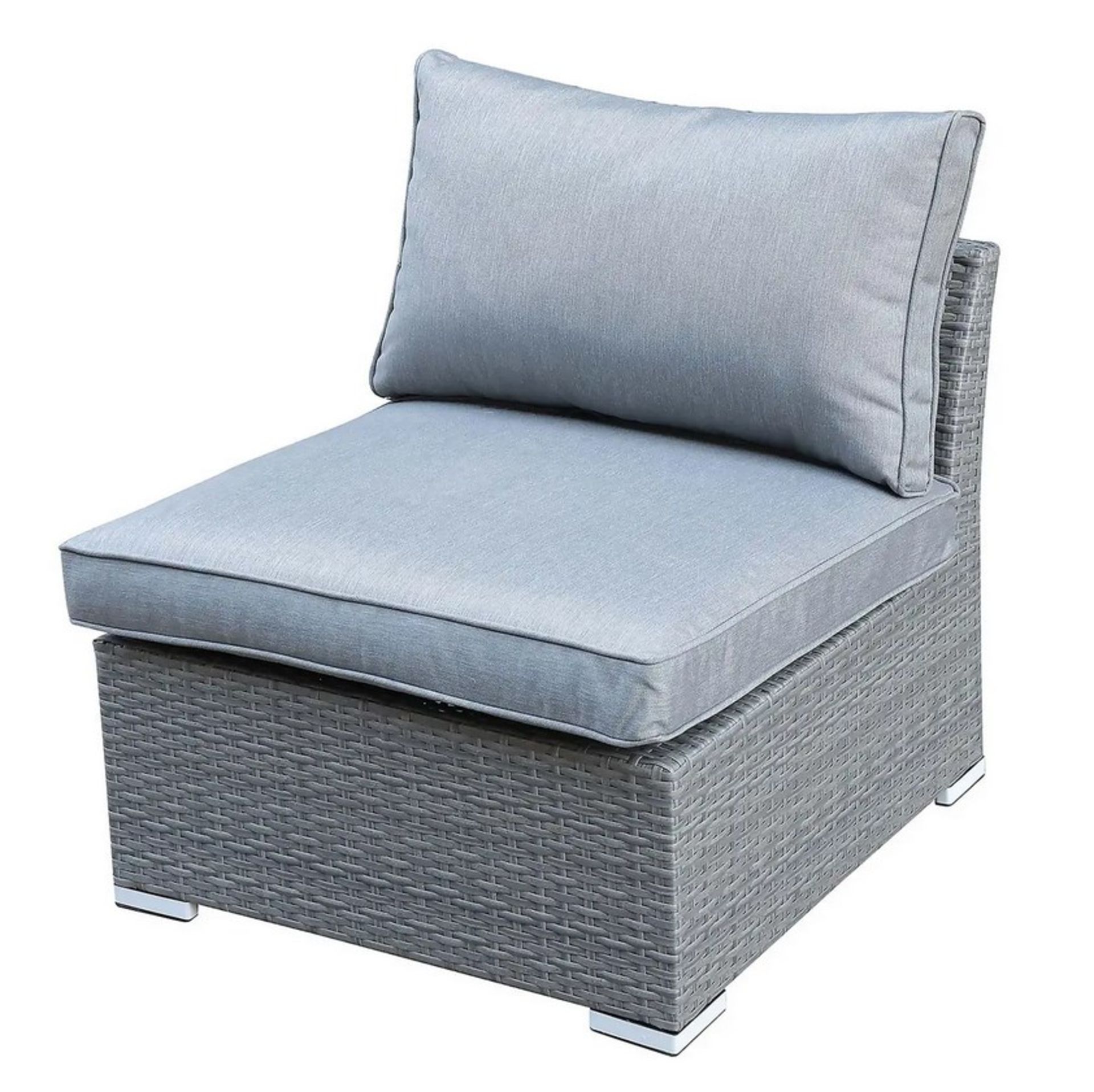 (36/Mez/P) RRP £800. Bambrick 6 Seater Grey Rattan Garden Sofa Set. Hand Woven Rattan Effect. Qua... - Image 6 of 9