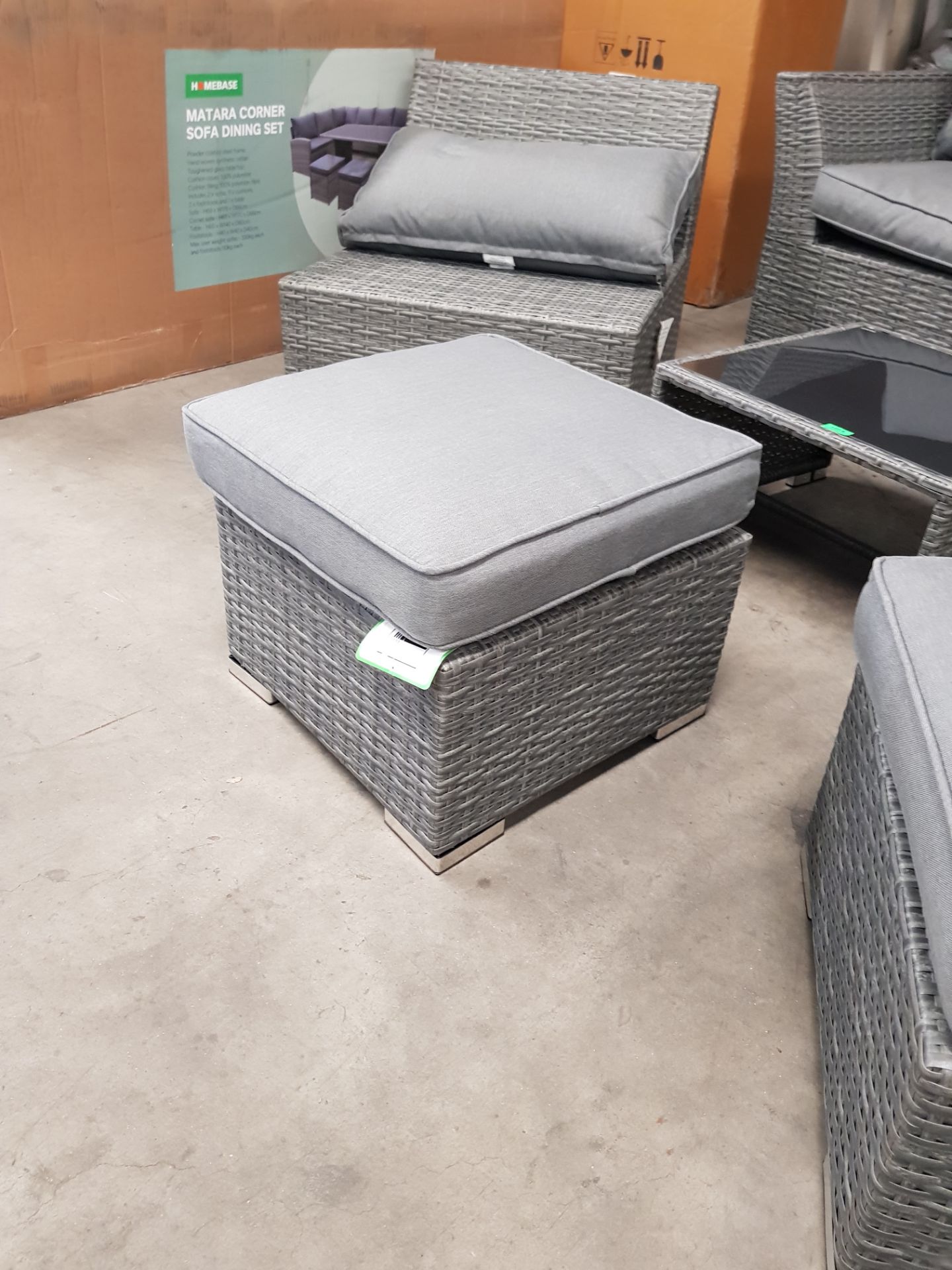 (8/Mez/P) RRP £800. Bambrick 6 Seater Grey Rattan Garden Sofa Set. Space Saving Function. Hand Wo... - Image 17 of 23