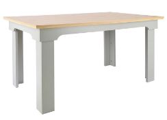 (175/Mez/P2) RRP £190. Divine Dining Table Grey. Detailed Frame And Strong Lines. Seats 6 People....