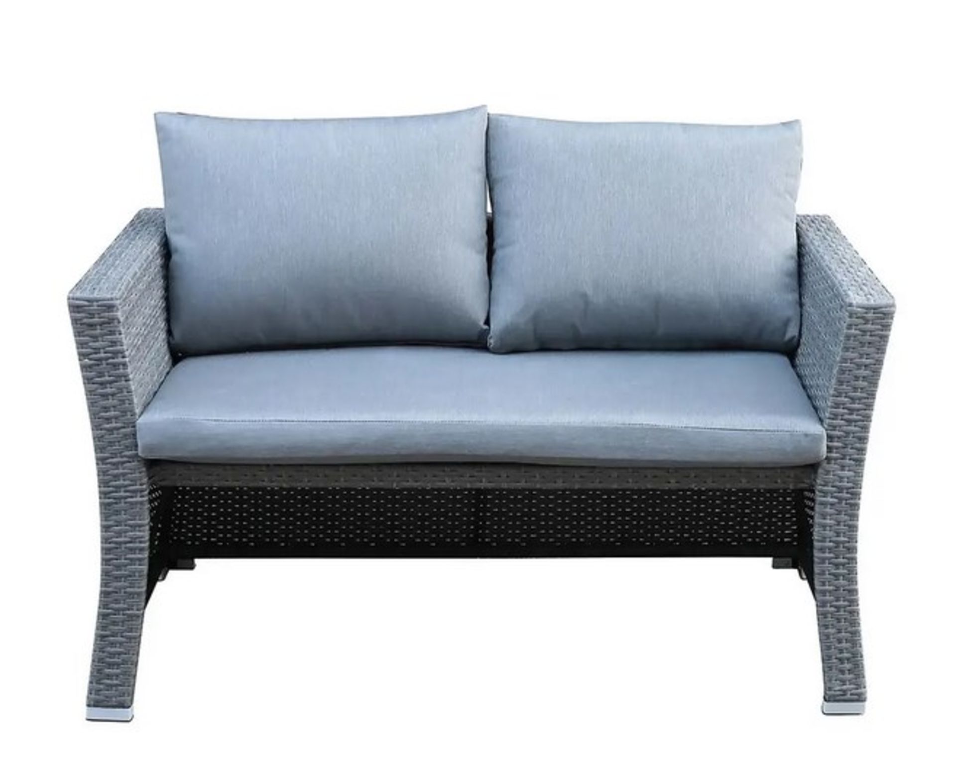 (24/Mez/P) RRP £800 When Complete. Bambrick 8 Seater Grey Rattan Cube Garden Sofa Set. Hand Woven... - Image 3 of 7