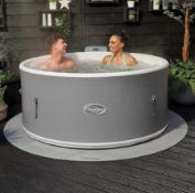 (44/Mez/P8) RRP £700. CleverSpa St Ives 5 Person Drop Stitch Hot Tub with W-Fi-enabled CleverLink...