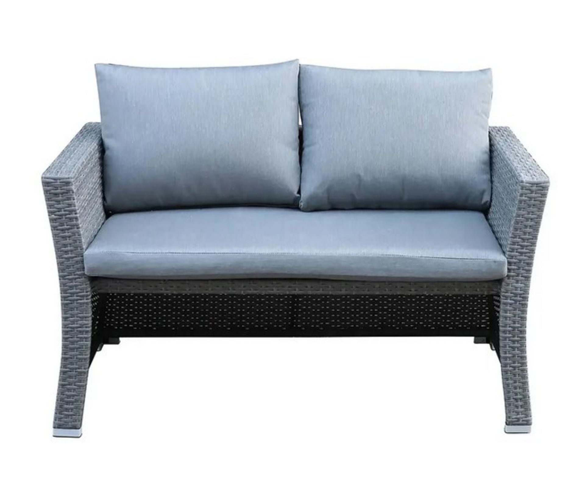 (23/Mez/P) RRP £800 When Complete. Bambrick 8 Seater Grey Rattan Cube Garden Sofa Set. Hand Woven... - Image 3 of 7