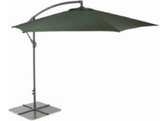 (153/2J) RRP £210. Sturdi 3m Cantilever Parasol Brown. (Stock Photo For Illustrative Purposes Onl...