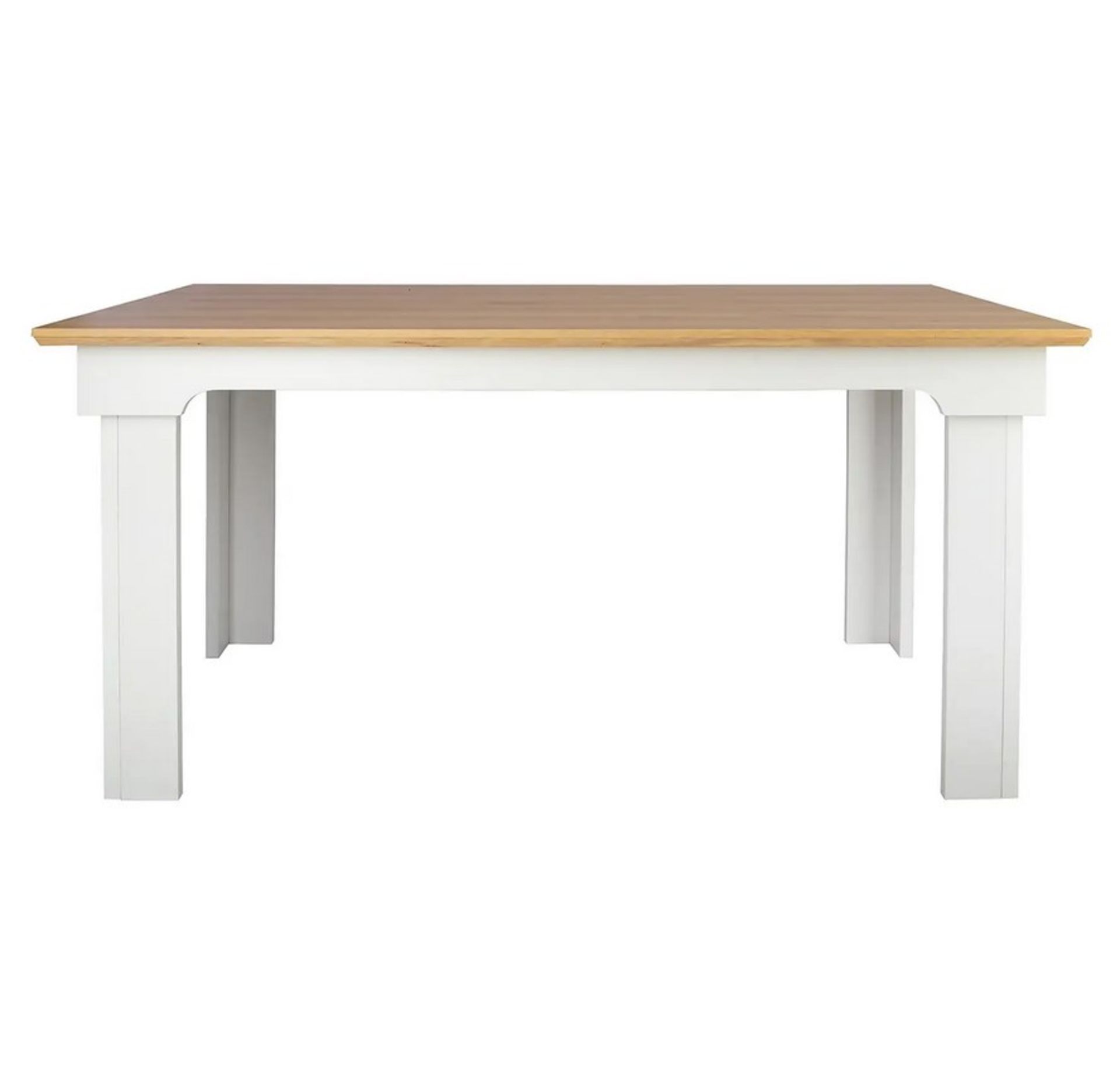 (115/P1) RRP £190. Diva Dining Table Ivory. Detailed Frame And Strong Lines. Seats 6 People. Styl... - Image 2 of 5