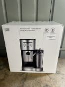 John Lewis Pump Espresso Coffee Machine With Integrated Milk System. RRP £100 - Grade U