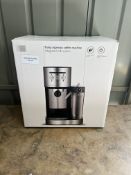 John Lewis Pump Espresso Coffee Machine With Integrated Milk System. RRP £100 - Grade U