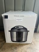 John Lewis Jlpc166 Stainless Steel Electric Pressure Cooker, 4L. RRP £60 - Grade U