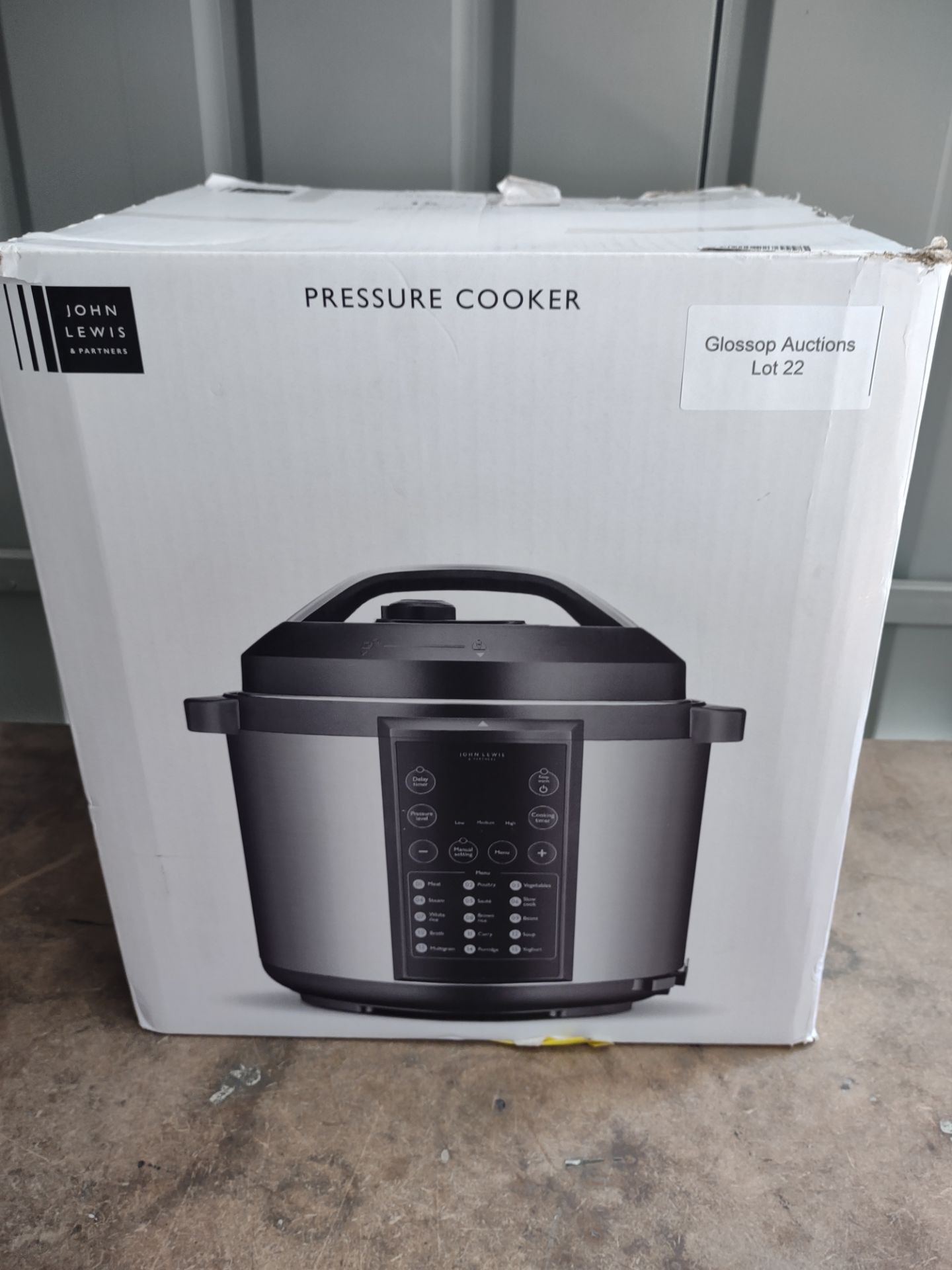 John Lewis 5.7L Pressure Cooker. RRP £60 - Grade U