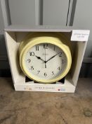 Jones Clocks - The Can Wall Clock Sunny Yellow. RRP £19.99 - Grade A