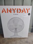 John Lewis Anyday 12 Inch Desk Fan. RRP £20 - Grade U