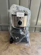 John Lewis Pump Espresso Coffee Machine Stainless Steel. RRP £70 - Grade U