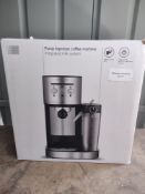 John Lewis Pump Espresso Coffee Machine With Integrated Milk System. RRP £100 - Grade U