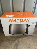 John Lewis Anyday 2 Slice Toaster. RRP £25 - Grade U