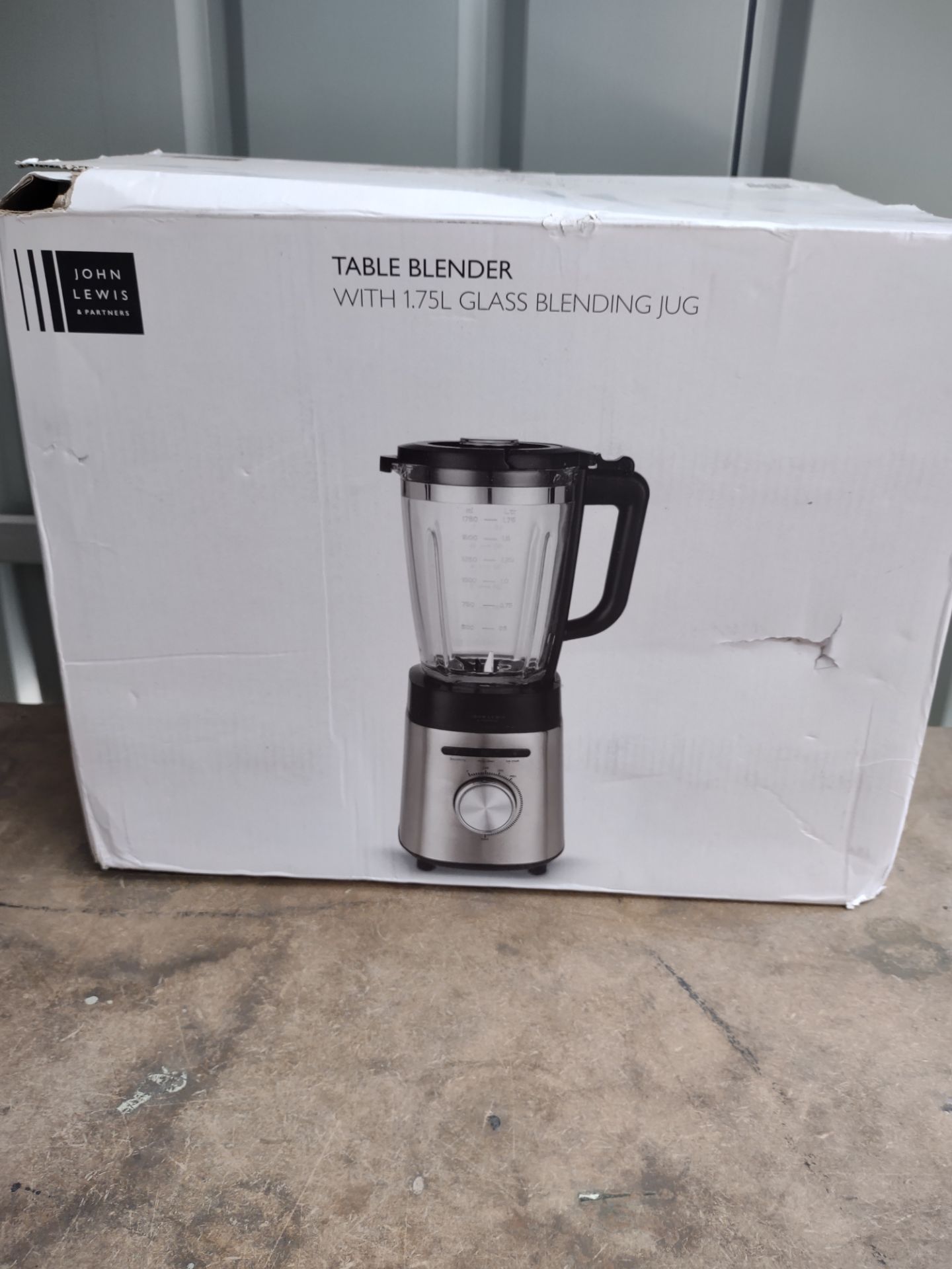 John Lewis Table Blender With 1.75L Glass Blending Jug. RRP £60 - Grade U