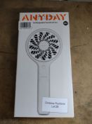 John Lewis 4 Inch Handheld Fan - Rechargeable. RRP £12 - Grade U