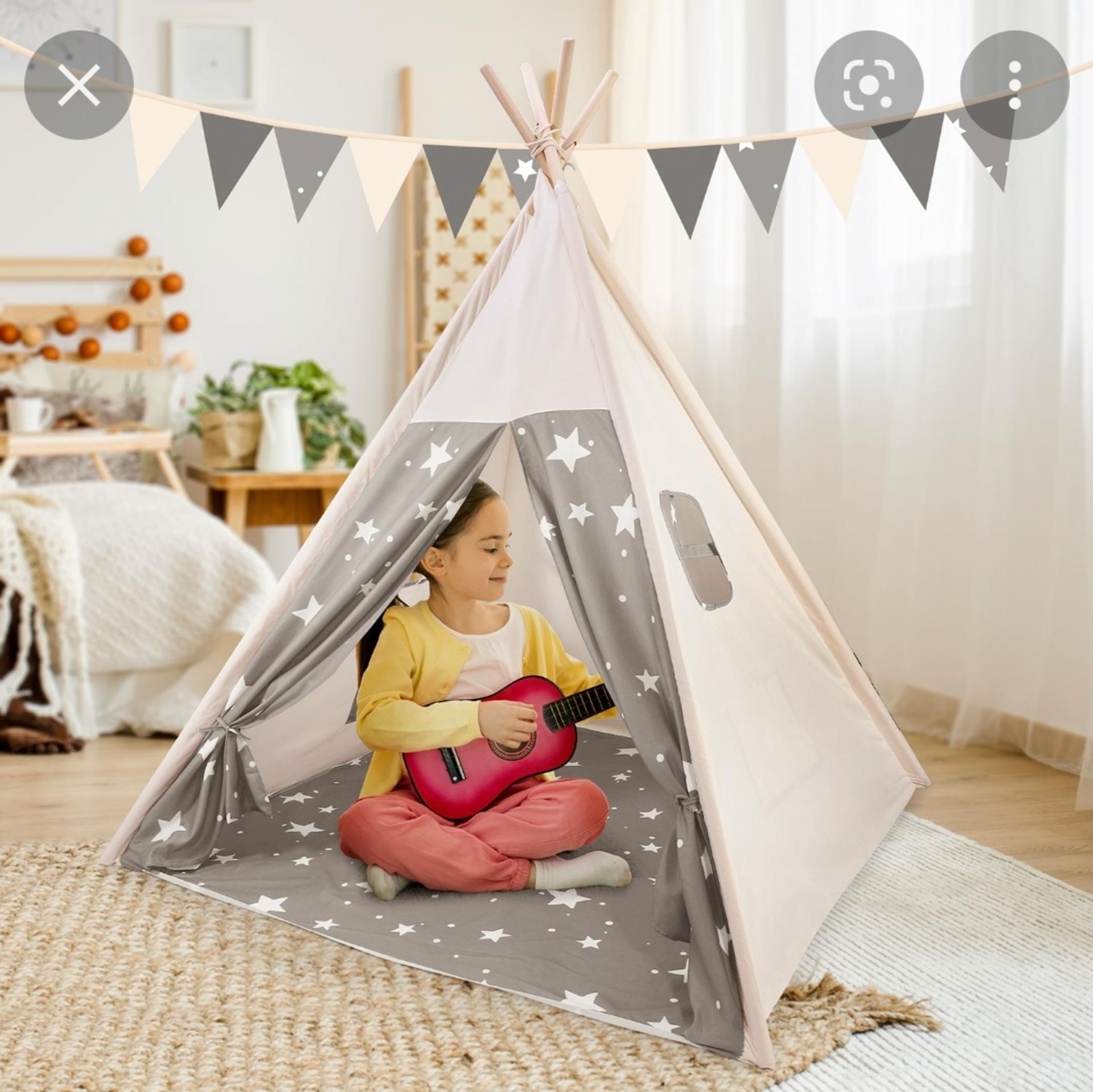 Soka Grey Star Teepee Tent RRP £40