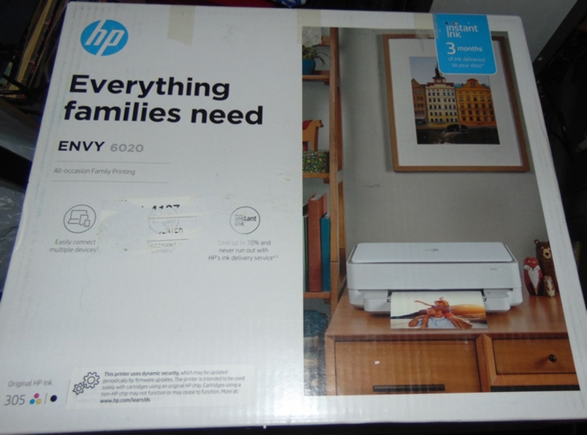 Area H3A. Hp Envy 6020 Printer, Looks New