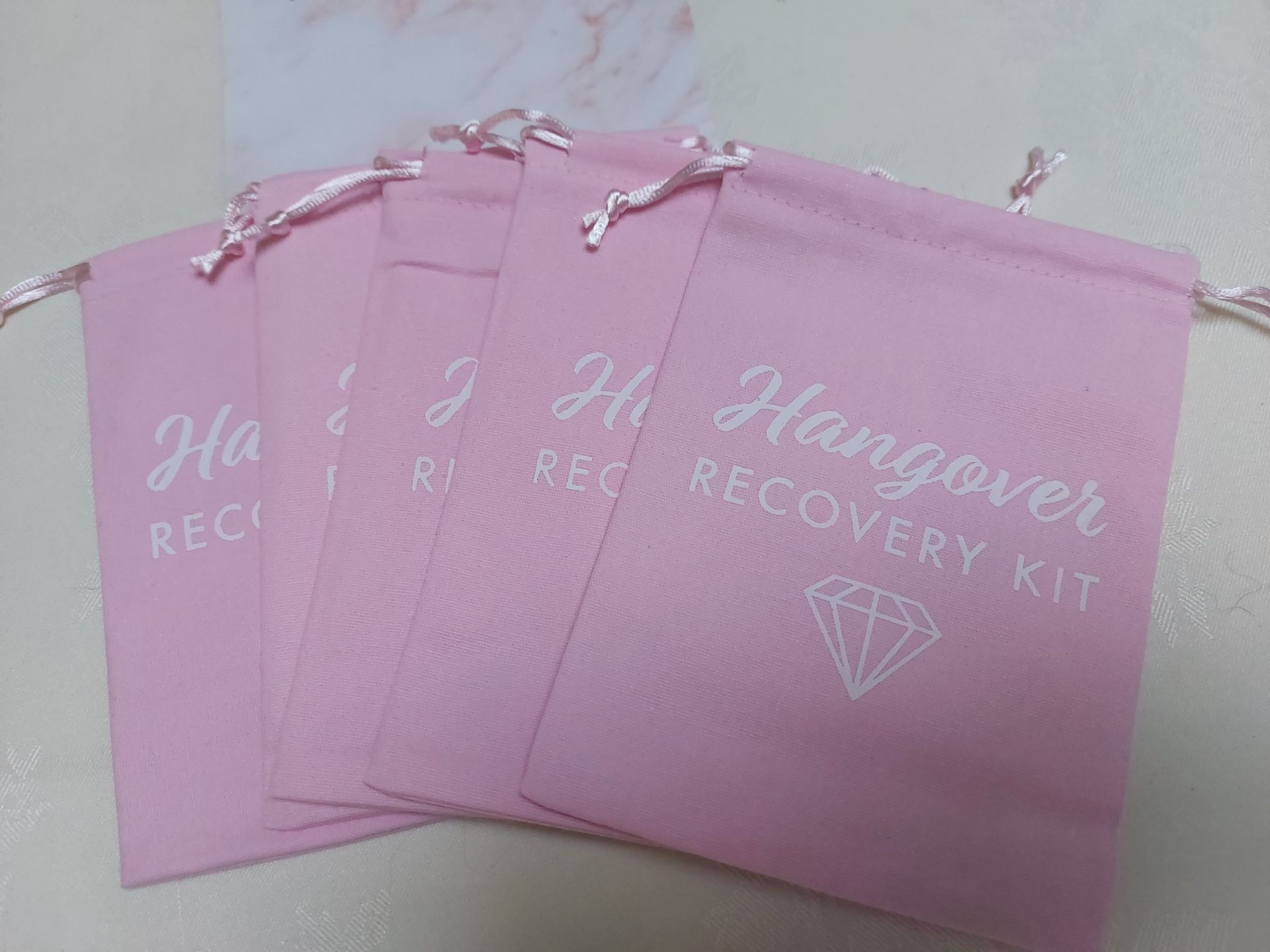 Hangover Kits For Hen Parties. Box of 6 Packs of 5, Total 30 Bags - Image 2 of 2