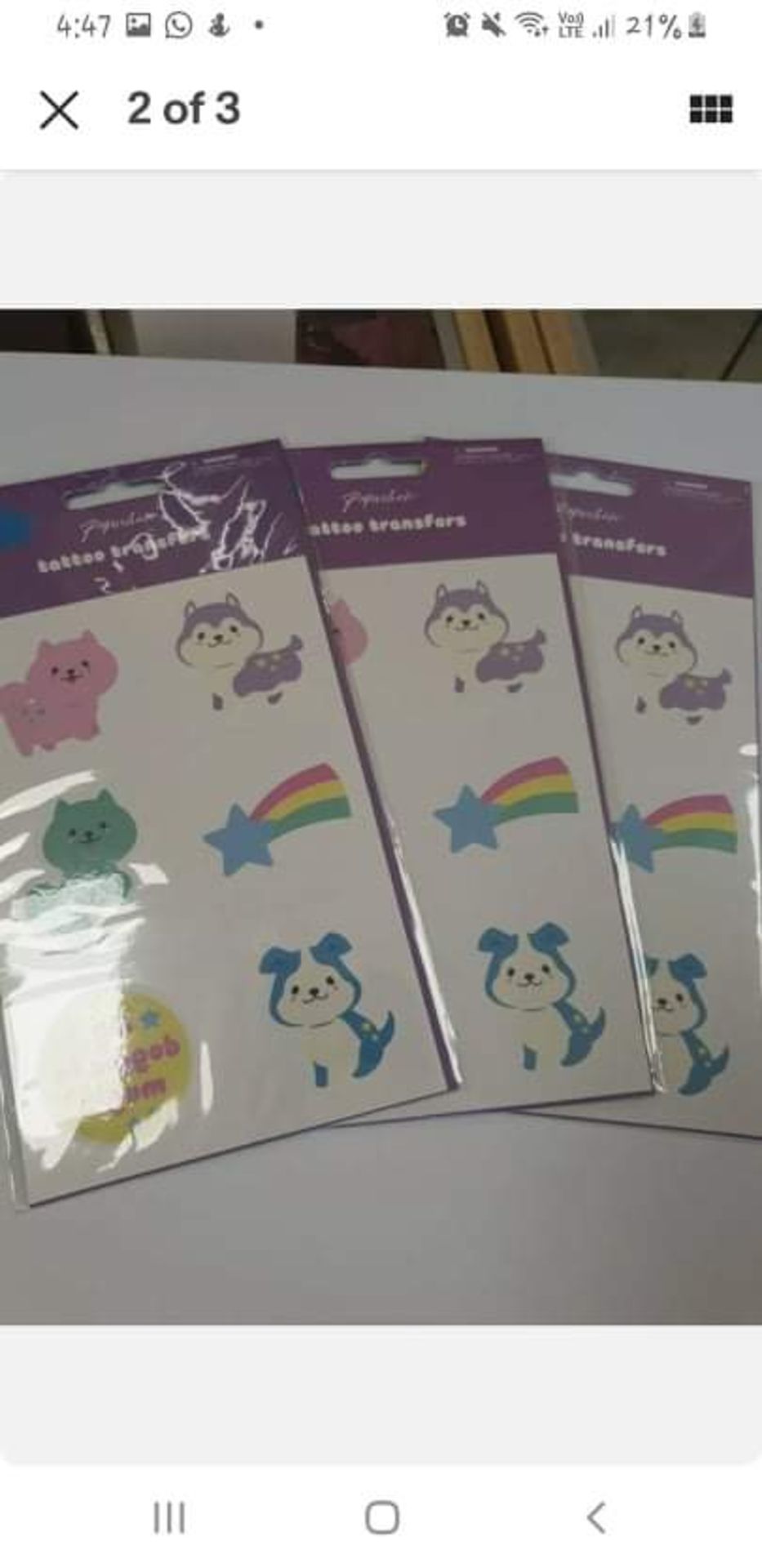 Cute Tattoo Transfers - Box of 48