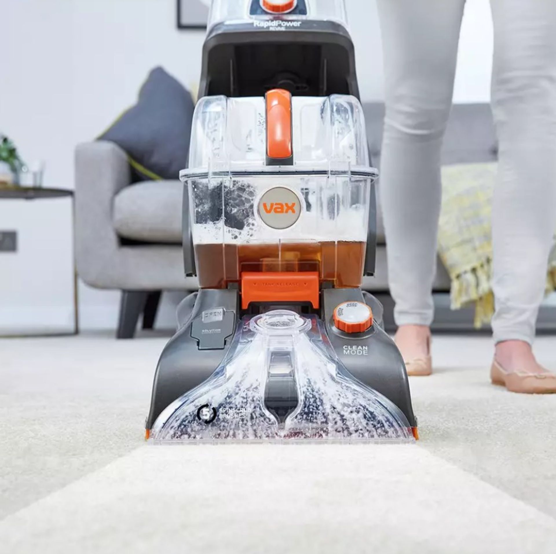 (41/2F) RRP £160. Vax Rapid Power Revive Carpet Washer (CWGRV011). Suitable For Carpets And Uphol...