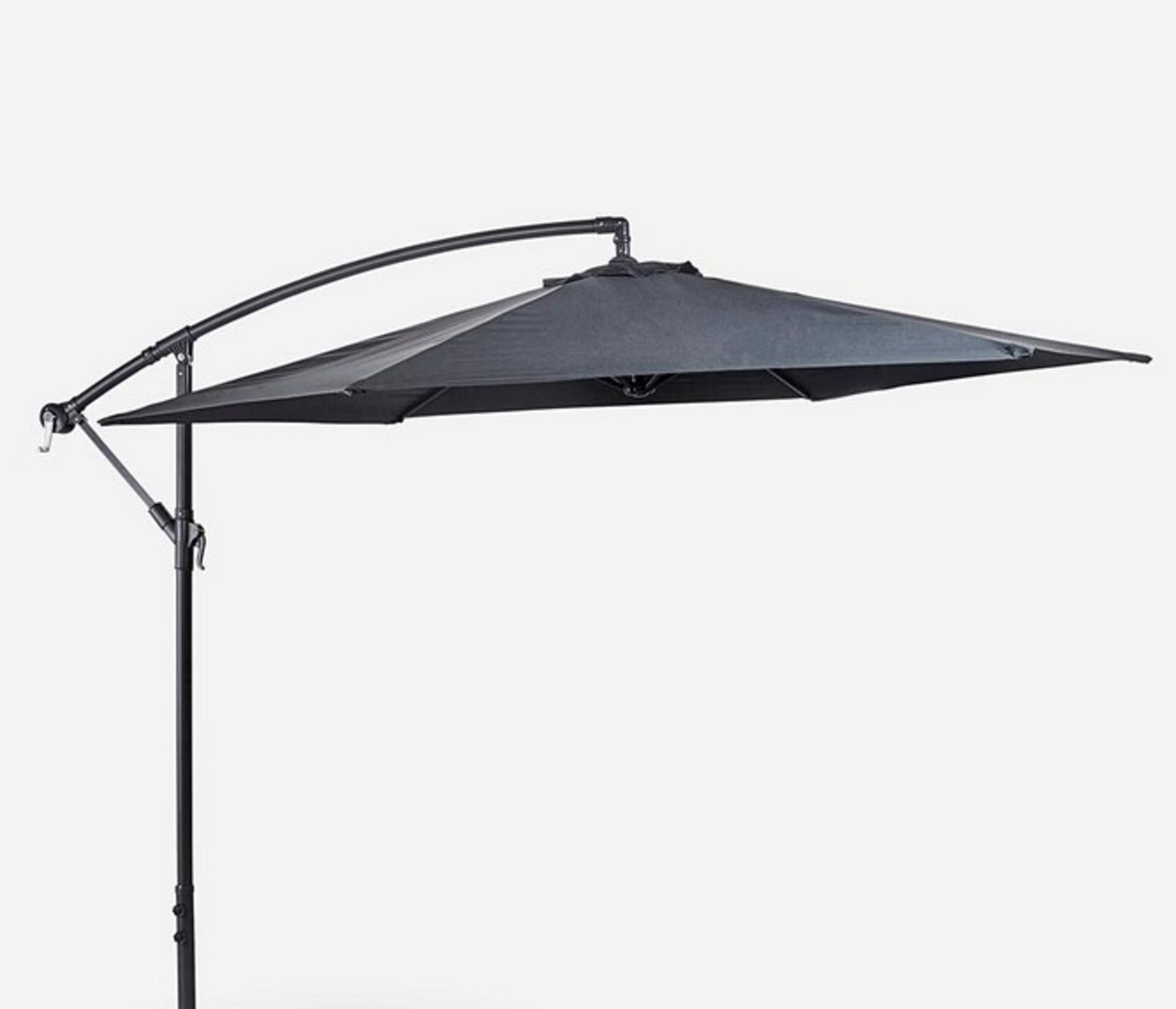 (39/5G) RRP £109. 3m Elton Cantilever Overhanging Parasol Grey. Crank Mechanism Makes It Easy To... - Image 4 of 9